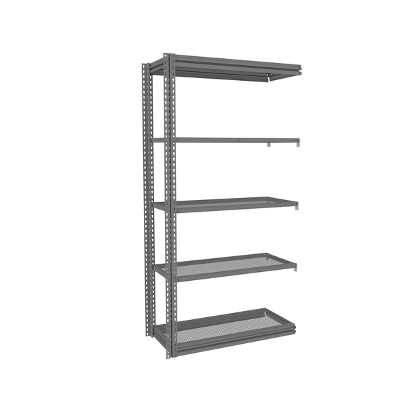 Tennsco Z-Line Shelving W/ Five Perf. Shlvs, Boltless, 42